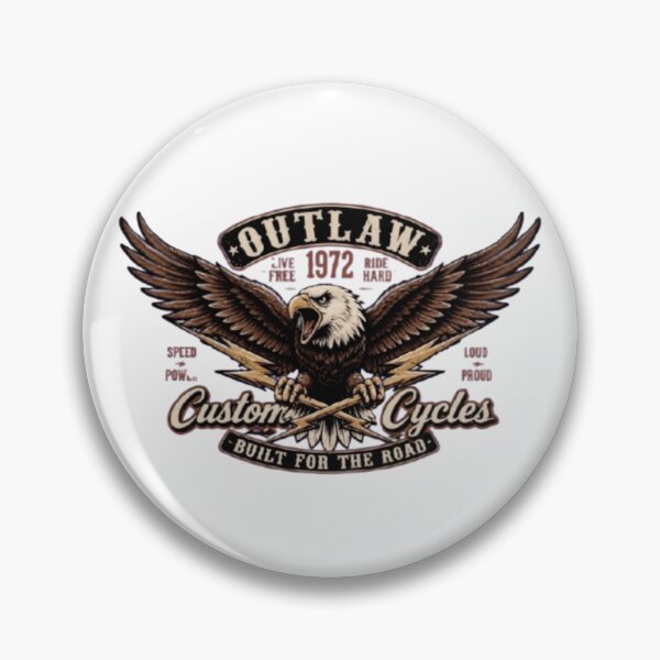Artikelvorschau, Vintage Biker Eagle Lightning Retro Motorrad-T-Shirt entworfen und verkauft von Deniszaro.