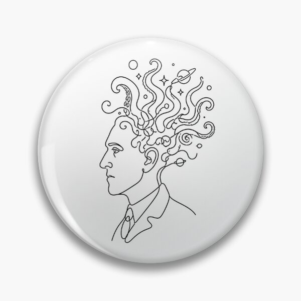 Item preview, H.P. Lovecraft Cosmic Mind with Tentacle Thoughts designed and sold by Fenay Designs.