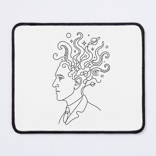 Item preview, H.P. Lovecraft Cosmic Mind with Tentacle Thoughts designed and sold by Fenay Designs.