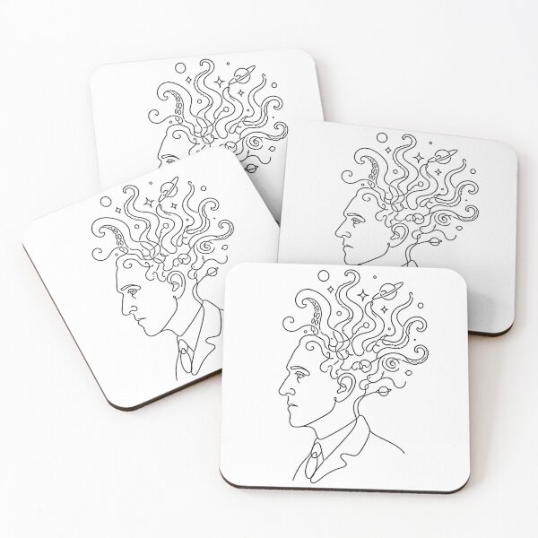 Item preview, H.P. Lovecraft Cosmic Mind with Tentacle Thoughts designed and sold by Fenay Designs.