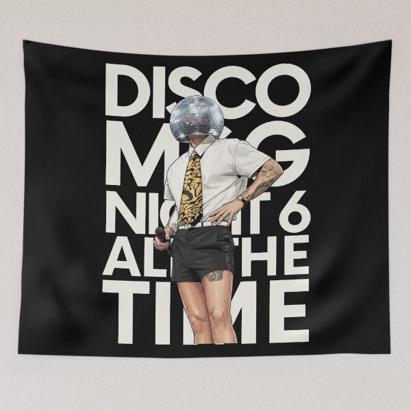 Item preview, Disco Ball Head Singer All The Time Minimal Art designed and sold by eMKa82.