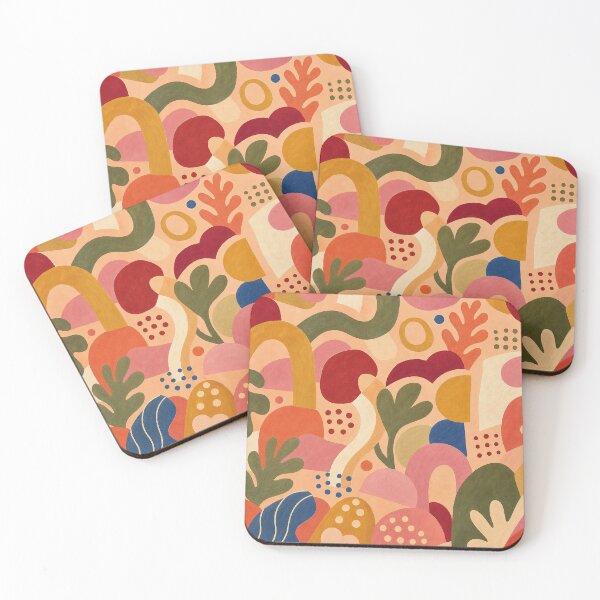 Item preview, Modern Abstract Autumn Shapes Background designed and sold by frumixart.