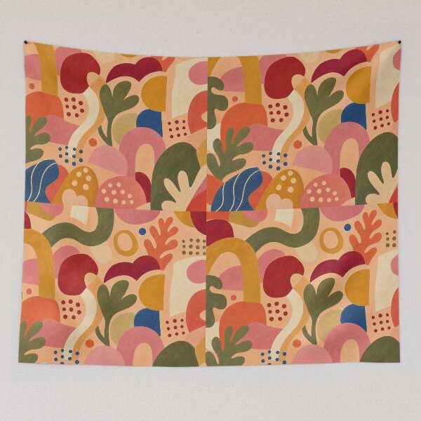 Item preview, Modern Abstract Autumn Shapes Background designed and sold by frumixart.