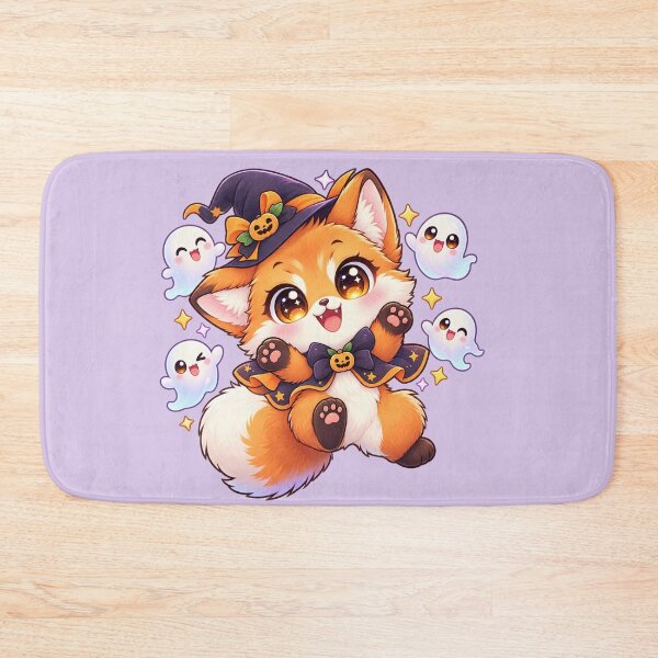 Item preview, Kawaii Fox & Ghosts Sticker Art – Cute Chibi Halloween Illustration designed and sold by MagicMakerPh.