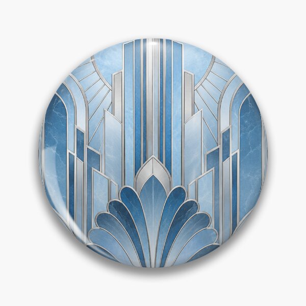 Item preview, Icy Blue Neo Deco Geometry designed and sold by TrendPulseCo.