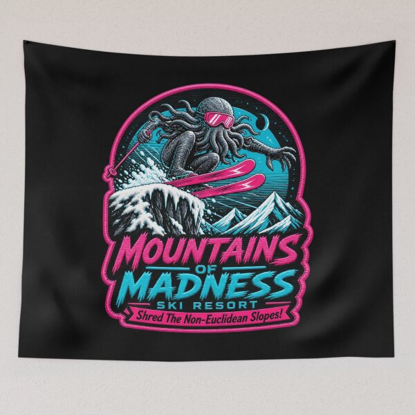 Item preview, H.P. Lovecraft Mountains of Madness Ski Resort designed and sold by Fenay Designs.
