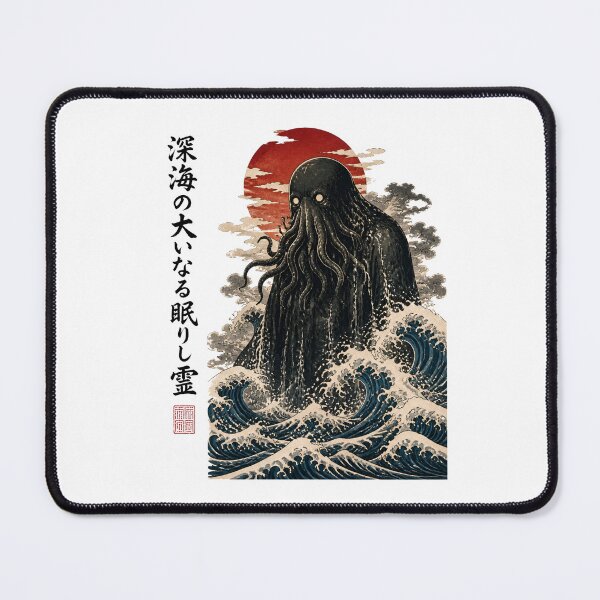 Item preview, The Call of Cthulhu: Great Sleeper in Japanese Waves designed and sold by Fenay Designs.