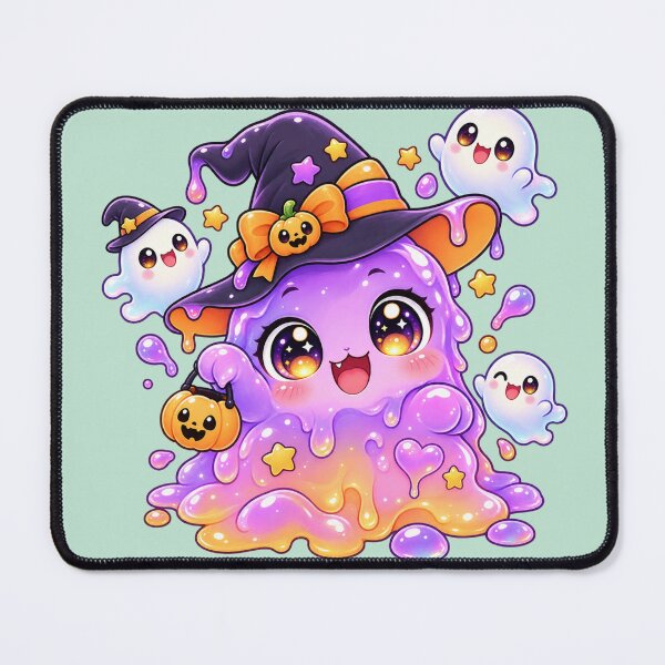 Item preview, Kawaii Slime & Ghosts Sticker Art – Cute Chibi Halloween Illustration designed and sold by MagicMakerPh.