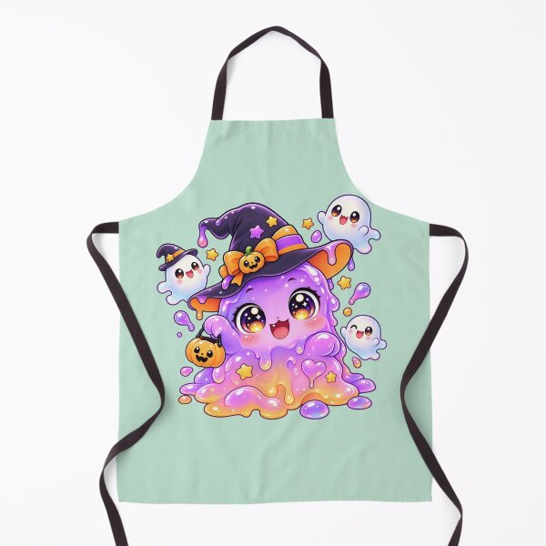 Item preview, Kawaii Slime & Ghosts Sticker Art – Cute Chibi Halloween Illustration designed and sold by MagicMakerPh.