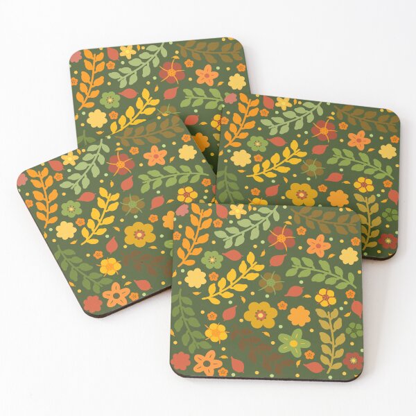 Item preview, Fall Colorful Floral pattern  designed and sold by Hello-Cuties.