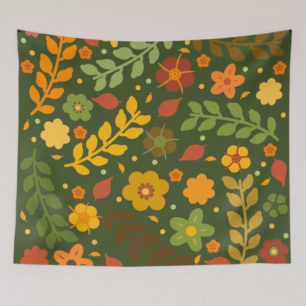 Item preview, Fall Colorful Floral pattern  designed and sold by Hello-Cuties.