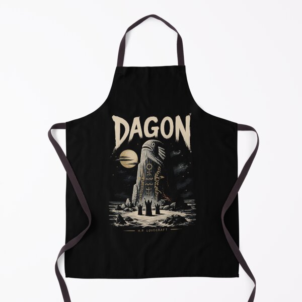 Aperçu de l'œuvre H.P. Lovecraft Dagon : L'idole des profondeurs au clair de lune créée et vendue par Fenay Designs.