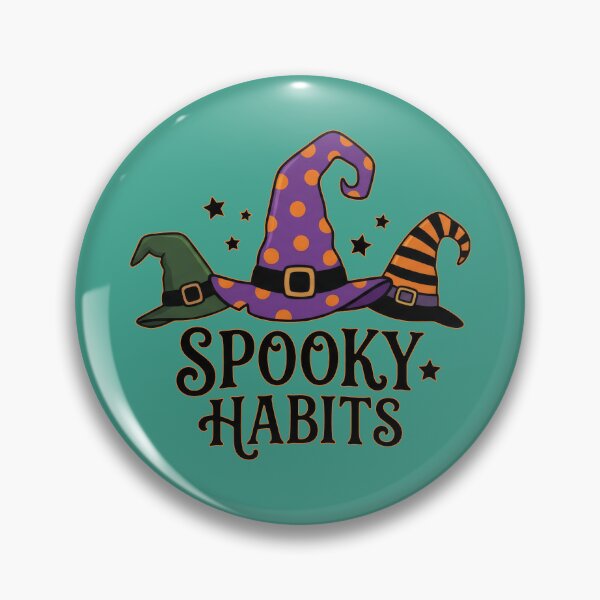 Item preview, Spooky Habits - Halloween Witch Hat Design designed and sold by TontikDesign.