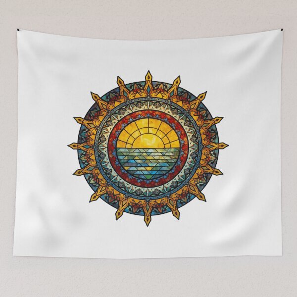 Item preview, Stained Glass Sun designed and sold by catcurio.