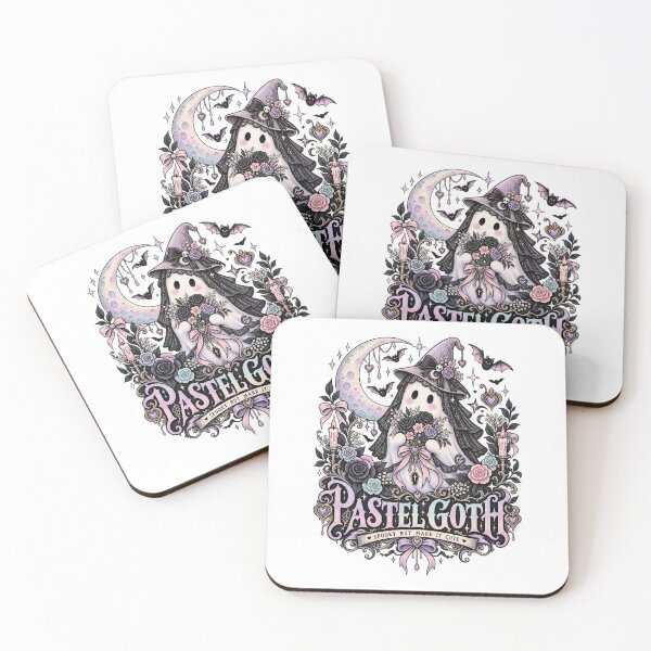 Item preview, Pastel Goth Witch Ghost Floral Halloween Poster Art designed and sold by Kaikab007.