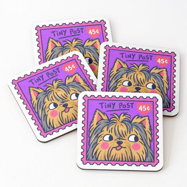 Item preview, Yorkie Dog Postage Stamp Tiny Post Art designed and sold by SayMaria.