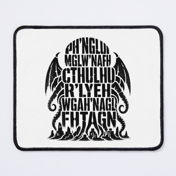 Item preview, The Call of Cthulhu: R'lyeh Incantation Typography designed and sold by Fenay Designs.