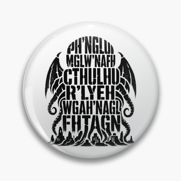 Item preview, The Call of Cthulhu: R'lyeh Incantation Typography designed and sold by Fenay Designs.
