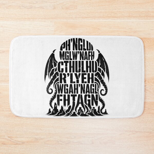 Item preview, The Call of Cthulhu: R'lyeh Incantation Typography designed and sold by Fenay Designs.