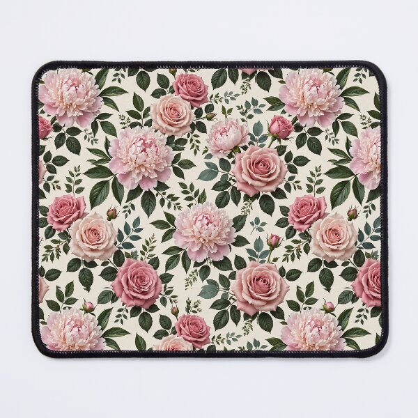 Item preview, Vintage Pink Roses & Peonies Seamless Floral Pattern - Botanical Design designed and sold by dalilashops.