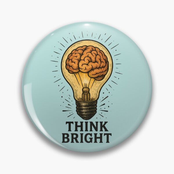 Item preview, Think Bright Brain Light Bulb designed and sold by MarCinu Art.