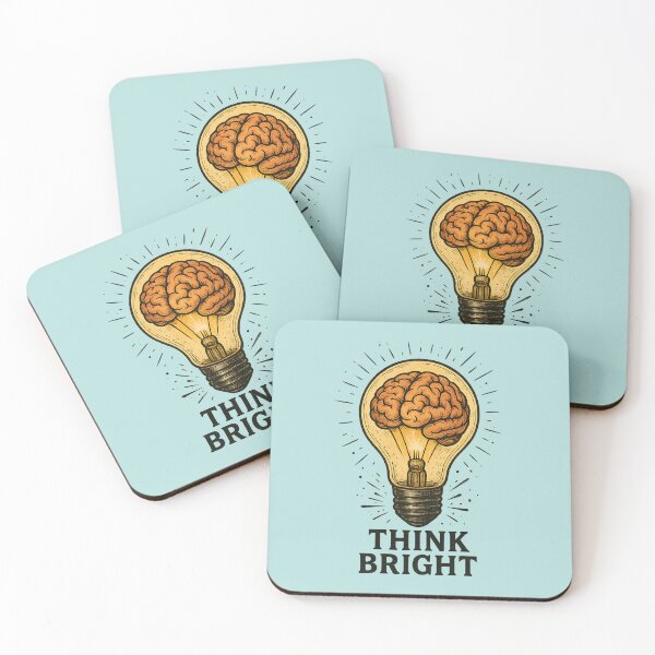 Item preview, Think Bright Brain Light Bulb designed and sold by MarCinu Art.