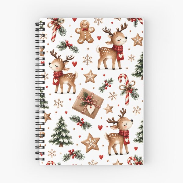 Item preview, Cute reindeer and gingerbread man Christmas pattern designed and sold by Fotografin1981.