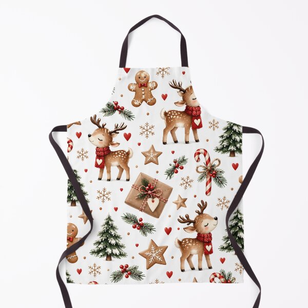 Item preview, Cute reindeer and gingerbread man Christmas pattern designed and sold by Fotografin1981.