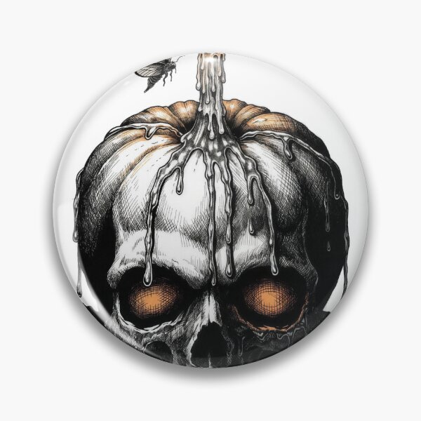 Item preview, Pumpkin skull designed and sold by nomadjoiner.