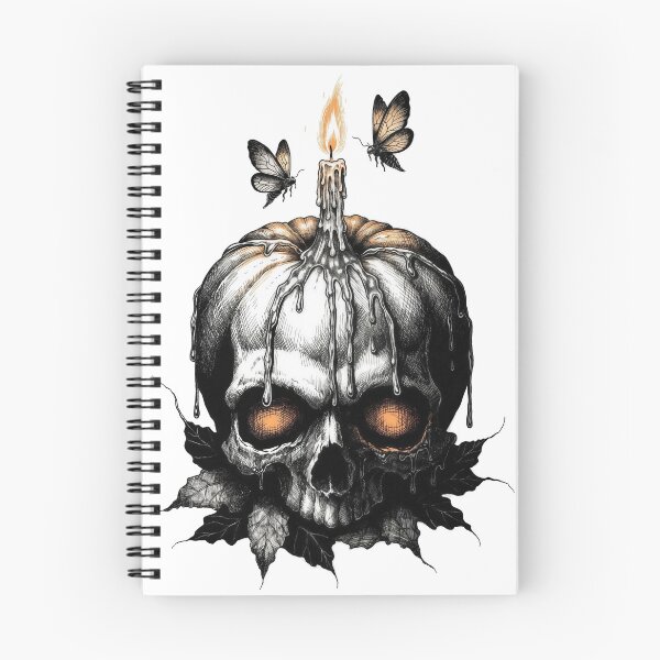 Item preview, Pumpkin skull designed and sold by nomadjoiner.