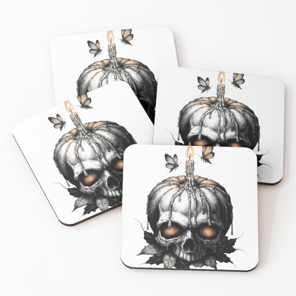Item preview, Pumpkin skull designed and sold by nomadjoiner.