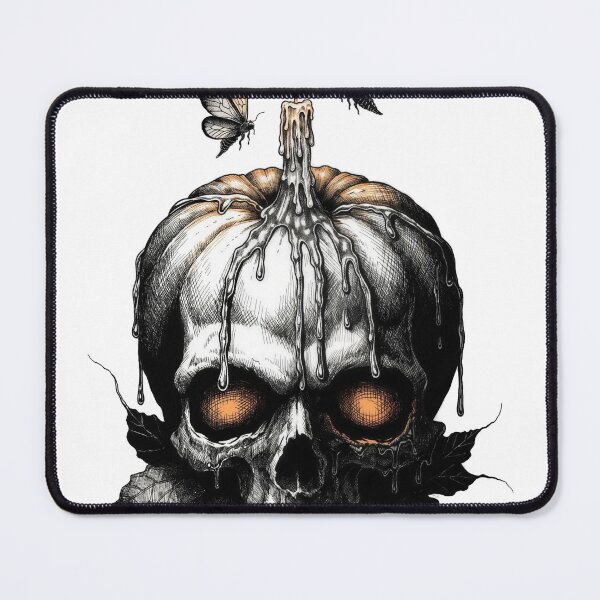 Item preview, Pumpkin skull designed and sold by nomadjoiner.
