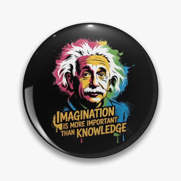 Item preview, Albert Einstein - Imagination is more important than knowledge designed and sold by 123ks.
