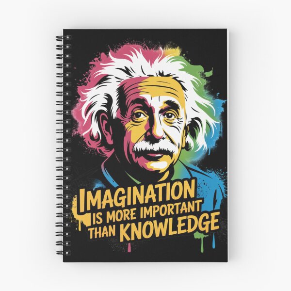Item preview, Albert Einstein - Imagination is more important than knowledge designed and sold by 123ks.