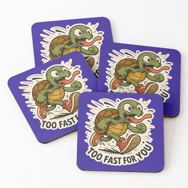 Item preview, Too Fast For You Runner Turtle designed and sold by MarCinu Art.