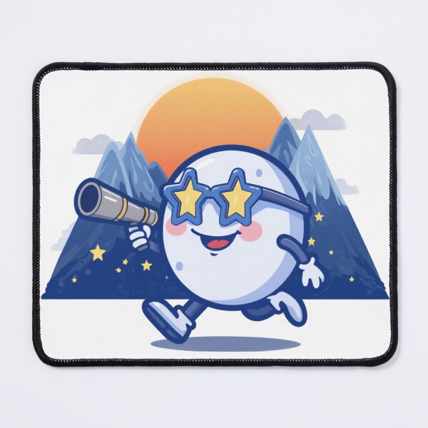 Item preview, Cute Moon Character Star Sunglasses Hiking Adventure Cartoon designed and sold by @SHINTOSARTSTORE.