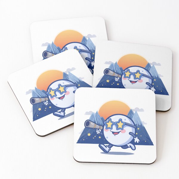 Item preview, Cute Moon Character Star Sunglasses Hiking Adventure Cartoon designed and sold by @SHINTOSARTSTORE.