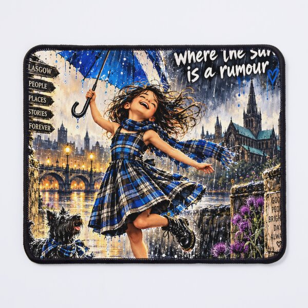 Item preview, Scotland – Where the Sun Is a Rumour | Funny Scottish Rain Art designed and sold by Thistleinkart.