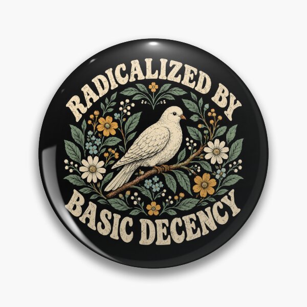 Item preview, Radicalized by Basic Decency Vintage Peace Dove Floral Design designed and sold by WILLIAMS-BR.