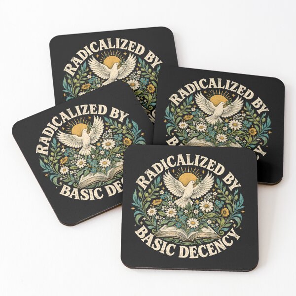 Item preview, Radicalized by Basic Decency Vintage Peace Dove Floral Design designed and sold by WILLIAMS-BR.