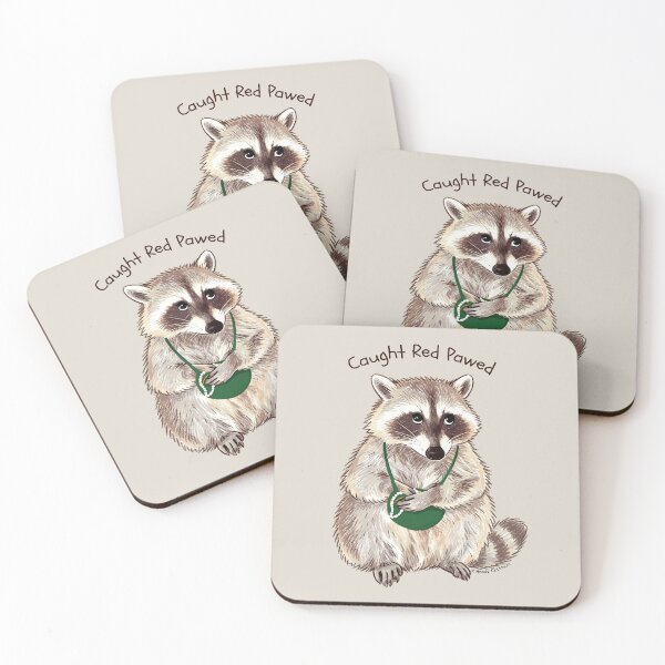 Item preview, Caught Red-Pawed Raccoon designed and sold by Moody Critters.