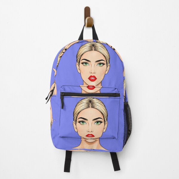 Item preview, Elegant Blonde Woman Pop Art - Green Eyes & Red Lips designed and sold by zaoroo shop.
