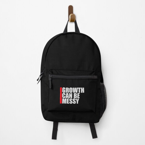 Item preview, Growth Can Be Messy Motivational Growth Quote Logo designed and sold by shirt-o-mat.