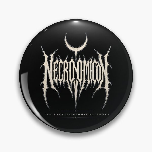 Item preview, H.P. Lovecraft Necronomicon Black Metal Sigil designed and sold by Fenay Designs.
