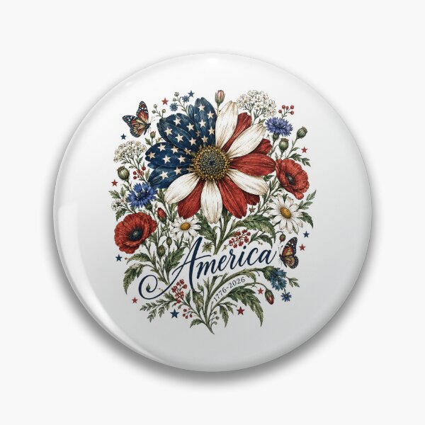 Item preview, America 250th Anniversary Patriotic Wildflower – 1776-2026 designed and sold by WILLIAMS-BR.
