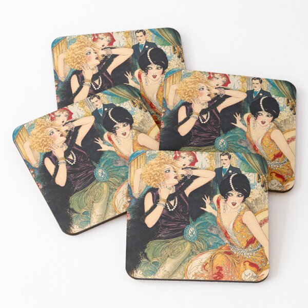 Item preview, Vintage Girls Wall Art, The Brinkley Girls Fashion Illustration, Nell Brinkley Art Nouveau Print designed and sold by RickE.