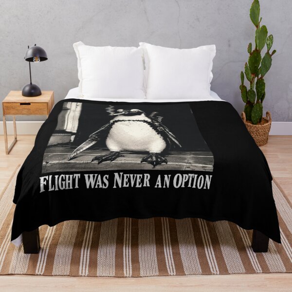 Item preview, Flight was Never an Option Penguin Smoking Funny Bird Meme designed and sold by BornBorn.