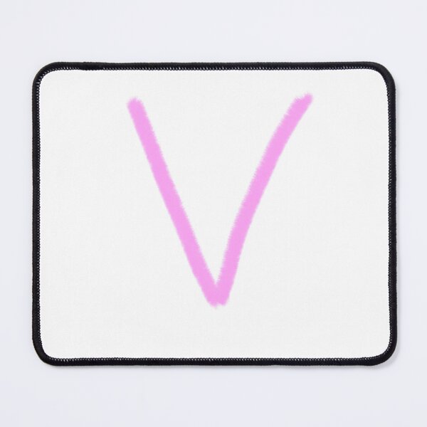 Item preview, Kawaii Letter V - Pink Fluffy Monogram Initial designed and sold by iampaulmorris.