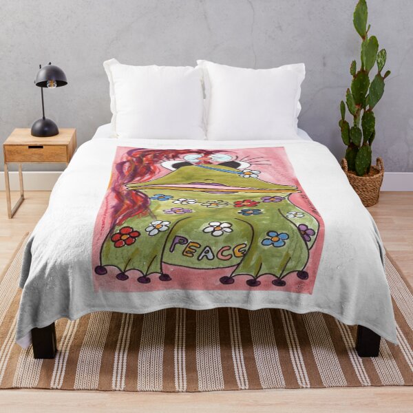 Item preview, Frogs, Frösche, Flower Power designed and sold by Anke‘s Bazaar.