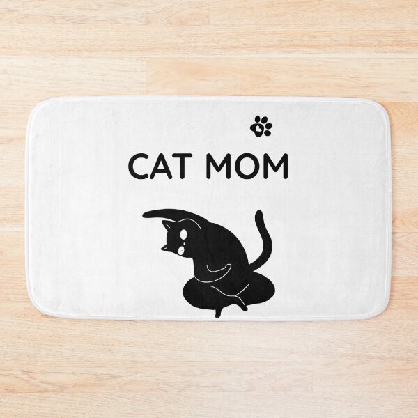 Artikelvorschau, Cat Mom – Schwarze Katze für Katzenliebhaberinnen entworfen und verkauft von Katja LebenFreude.